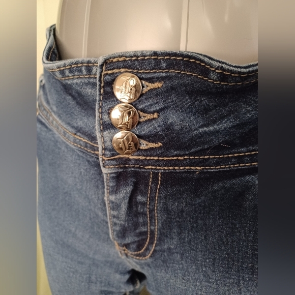 🍒 Bob Mid-rise Blue Skinny Jeans - Picture 6 of 10